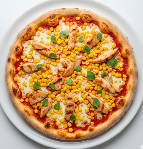 Chickencorn Pizza 