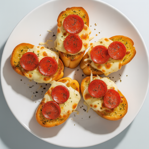 Garlic Bread, Cheese & Pepperoni 