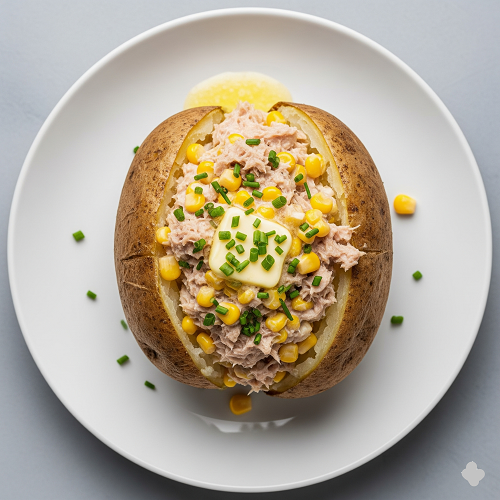 Baked Potato With Tuna Mayonnaise 