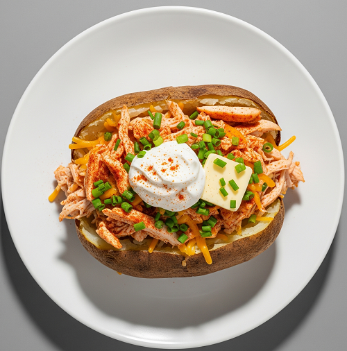 Baked Potato With Chicken & Sweetcorn 